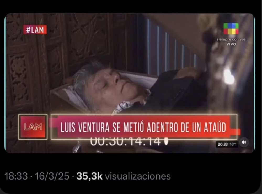 Quiero dejar en claro que toda mi semana de turismo será así