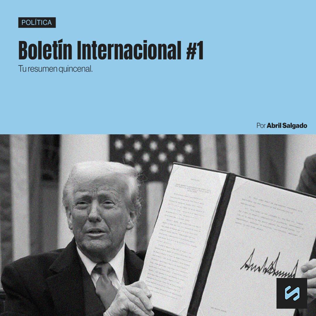 Inauguramos esta nueva sección de la mano de <a href="/abrisalgado/">April</a> en el marco de una semana muy movida en el mundo. Aranceles, elecciones y mucho más. Todo lo que necesitas saber de afuera lo encontrás acá, en el Boletín Internacional #1. (Link en bio).