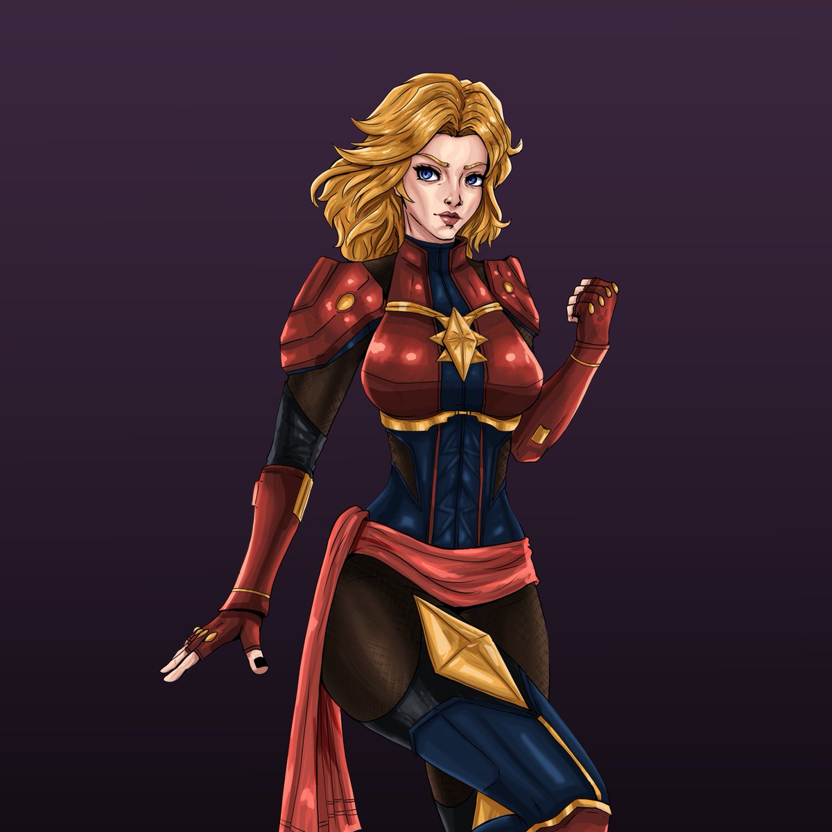SM_Astral_16's tweet photo. Captain Marvel enters the fight in #MarvelRivals ⚡️
Carol Danvers is here to go higher, further, and absolutely wreck the front lines.
Wanted to try doing a #conceptsheet in Marvel Rival style.
#CaptainMarvel #MarvelGames #characterdesign https://t.co/qfkHhNJwFQ