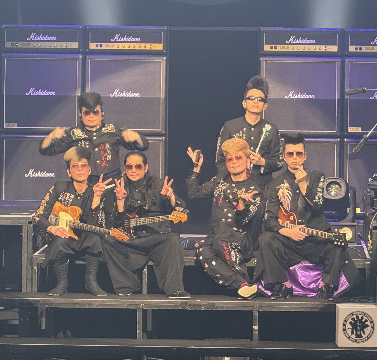 #氣志團　#氣志團現象 
厚木も楽しまさせてもらいました🤔
最後後ろの列に居たヒカル推しのちびっこにヒカルの缶バッジあげたら喜んでた☺️
いい事した気がした🎉