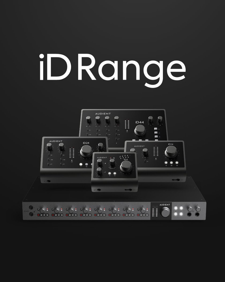 AudientWorld's tweet photo. The iD range delivers exceptional audio performance across a variety of form factors, ensuring that your recordings are captured at their best. 🔊🔥

To find your iD interface, head to the link. 🔗👉 https://t.co/zYiVdI3waC

#Audient #iD4 #iD14 #iD44 #iD48 https://t.co/qCI4qUX9Ms