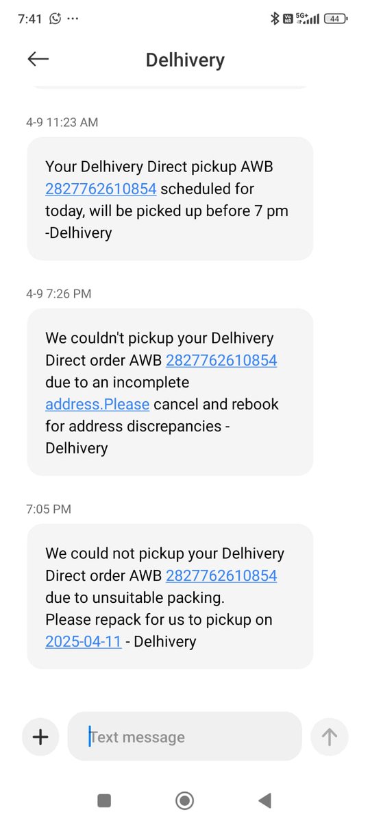 Sahibbkaur's tweet photo. I have even raised a query a day back and we didn't get a follow up on it. @delhivery please resolve this issue. https://t.co/STpPWAvyij