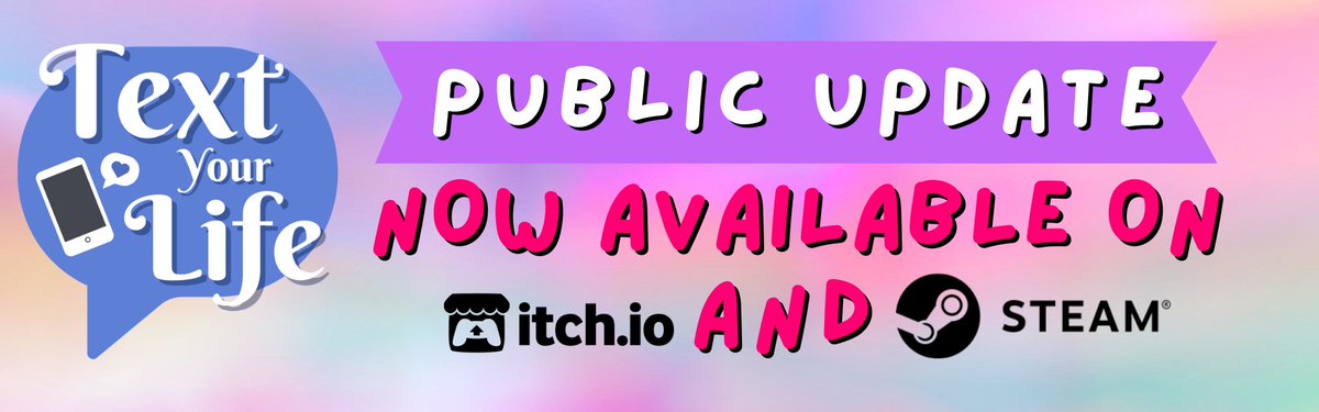 pizzawriters's tweet photo. TYL CH2-D2 2 is NOW AVAILABLE on Itchio &amp; Steam🩷
https://t.co/Sf6e4wiSDW
_
#TextYourLife #chatsim #otome #chatgame #itchio #itchiogames #pizzawriters #amare #datingsimgame #datingsim #interactivefiction #visualnovelgame #visualnovel #romancegame #indiegame #steam #steamgames https://t.co/fozY6BfnXn