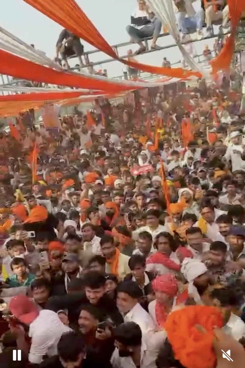 आगरा में आज सिस्टम हैंग था, राणा सांगा जी की जयंती धूम धाम से मनाई, गद्दार घर से नहीं निकला, देशभक्त सड़क पर और मैदान पर थे 🚩🚩