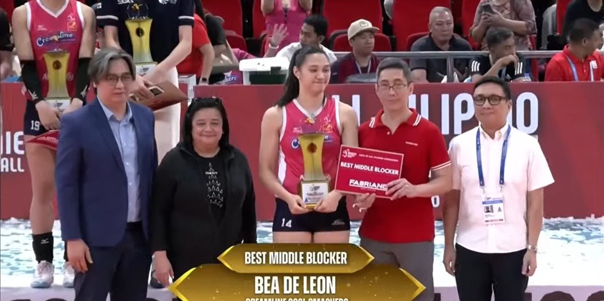 archivebdl's tweet photo. PVL ALL FILIPINO CONFERENCE

 BEST MIDDLE BLOCKER: BEA DE LEON

#PVL2025
#PVLAFC2025 https://t.co/2IVOohvSYF