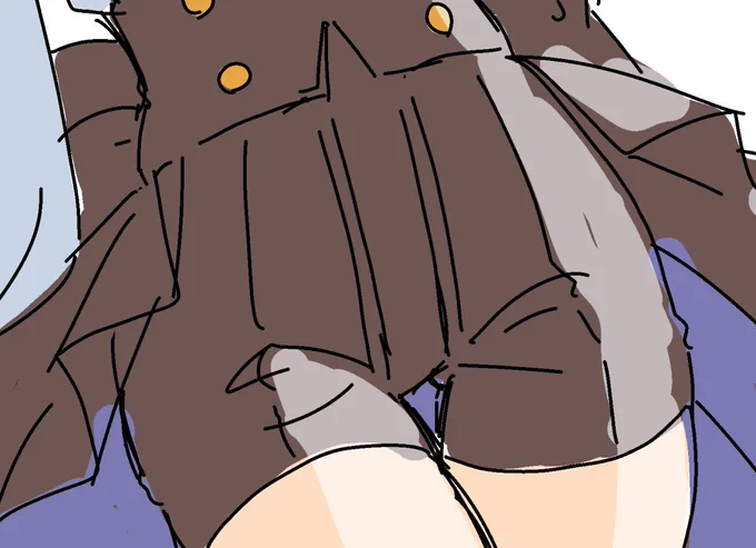 wip 並行して描いてる絵の一部なんだけど見て…へ、へへ…