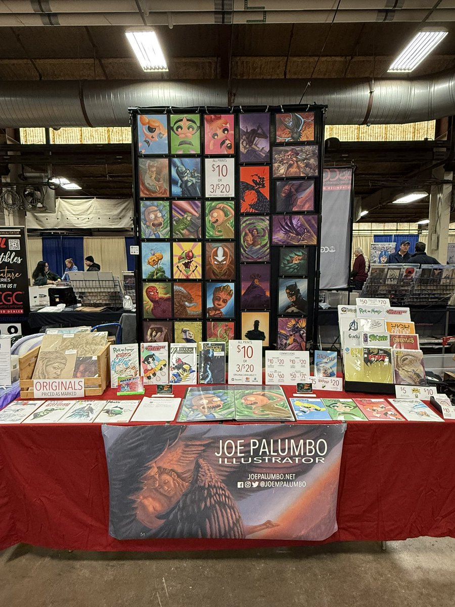 joempalumbo's tweet photo. The first con of the year kicks off at Lehigh Valley Comic Convention! I'll be at booth 5050 from 10-6 pm today.  Stop by and say hi!

#JoePalumboArt #LehighValleyComicConvention #art #painting #drawing #fanart #imaginativerealism #conventionlife #comiccon #artistalley #comics https://t.co/BcIa2A9DBO