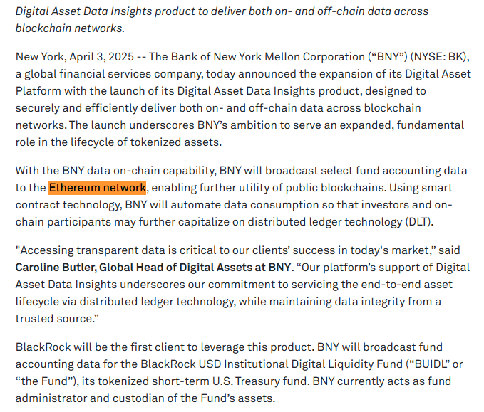 MrDegenWolf's tweet image. $ETH to $17K - October 2025

&amp;gt; BNY ($50T) is teaming up with BlackRock to tokenize everything on ETH
&amp;gt; DePin DeAI will soar with @hyranetwork 
&amp;gt; ETH ETF option trading is approved by SEC
&amp;gt; ETH ETF staking should be approved in May
&amp;gt; Stablecoin ATH on ETH
&amp;gt; Printer is coming…