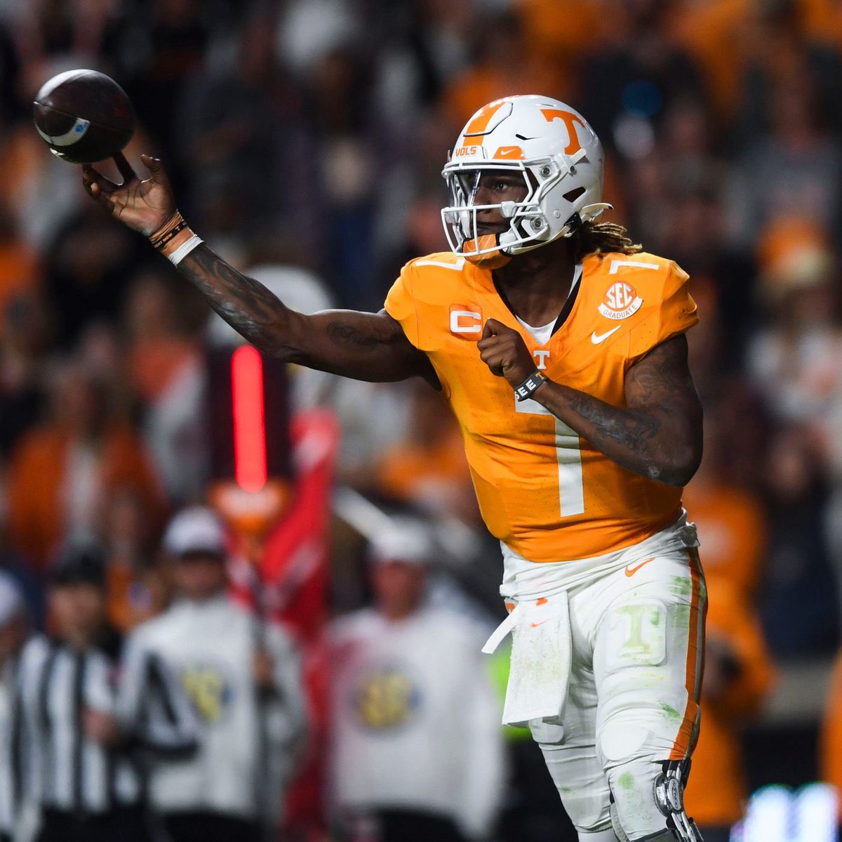 Say what you want about his play, but he transferred here, then lost his starting job. Didn’t whine, didn’t complain, didn’t transfer. He stuck it out. Never heard any foolishness from this guy. THAT is a Vol. 🍊