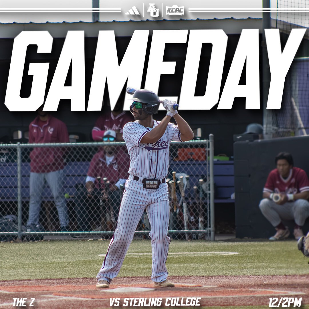 GAMEDAY!!🦅⚾️

🆚 | Sterling College 
📍 | Kansas City, MO
⌚️ | 12/2PM (CST)
🖥️ | kcacnetwork.com/avila/