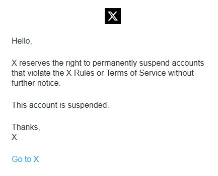 WSHIBA_Coin's tweet photo. @X @grok maybe somone can tell me why my account @lunex_solutions got suspended the day i create the Account? After asking why my account got suspended i got this Message from your support. Thank you for talking about the reasoning and giving people the chance to fix the problems https://t.co/Q8z8If54oX
