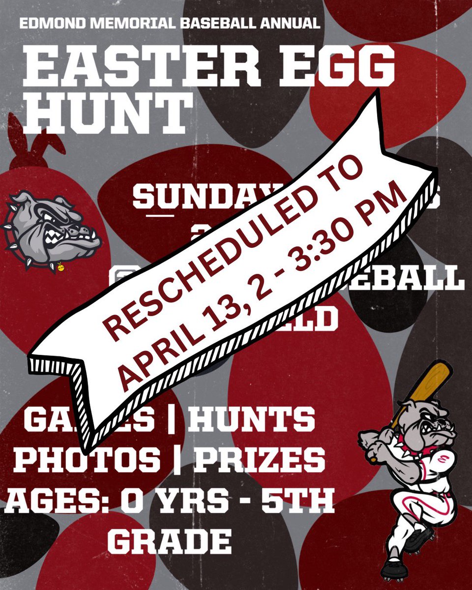 Easter Egg Hunt!

Sunday April 13th from 2:00-3:30 at the baseball field!