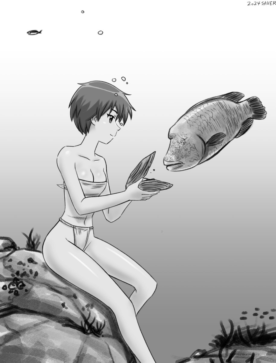 Dive Master Mitsuki 🐟 
#underwater #patreon #ama