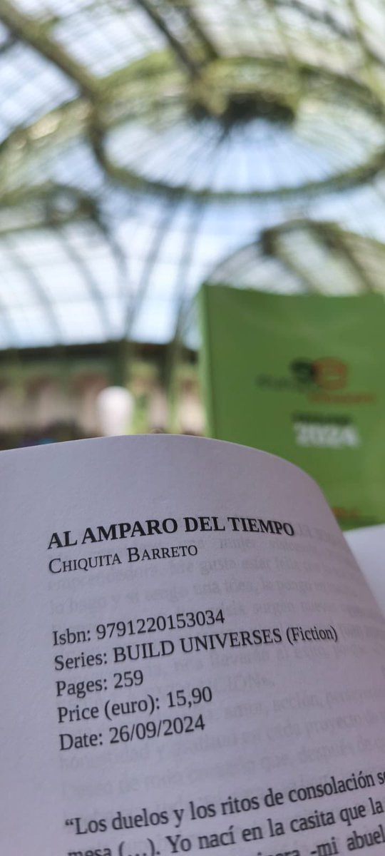 Paraguay presente en el “Festival du Livre de Paris” llevada a cabo en el Grand Palais, con la obra:  “Al Amparo del Tiempo” de la escritora paraguaya Chiquita Barreto
