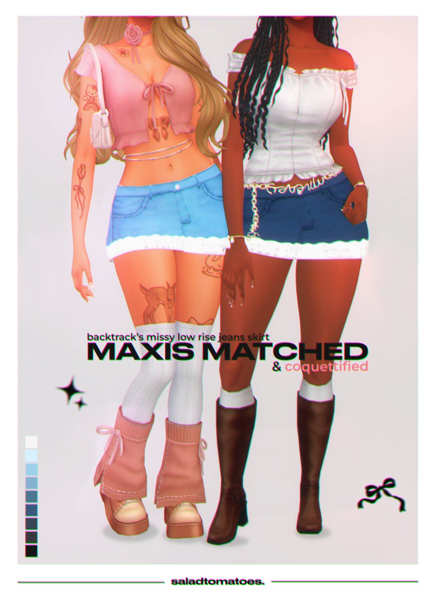 saladtomatoess's tweet photo. the rumors are true, I made a new maxis matched skirt guys 🫢 ⋆.˚ᯓ☆ get it on my patreon!!

#ts4 #ts4cc #sims4 #sims4cc https://t.co/jILmkzQUZL