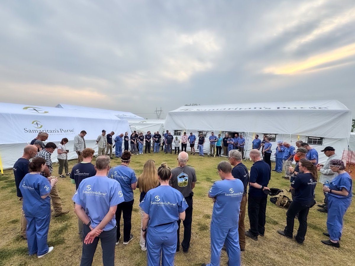 Franklin_Graham's tweet photo. .@SamaritansPurse is continuing to work in Myanmar following the deadly earthquake there. Our Emergency Field Hospital is open and treating patients with all kinds of injuries, and the medical team has already performed dozens of surgeries. We have also taken tons of relief supplies including shelter tarp, water filtration equipment, flashlights, and more. Here are a few photos from the hospital and from the devastation in a nearby town. We thank God for this opportunity to help in Jesus’ Name.