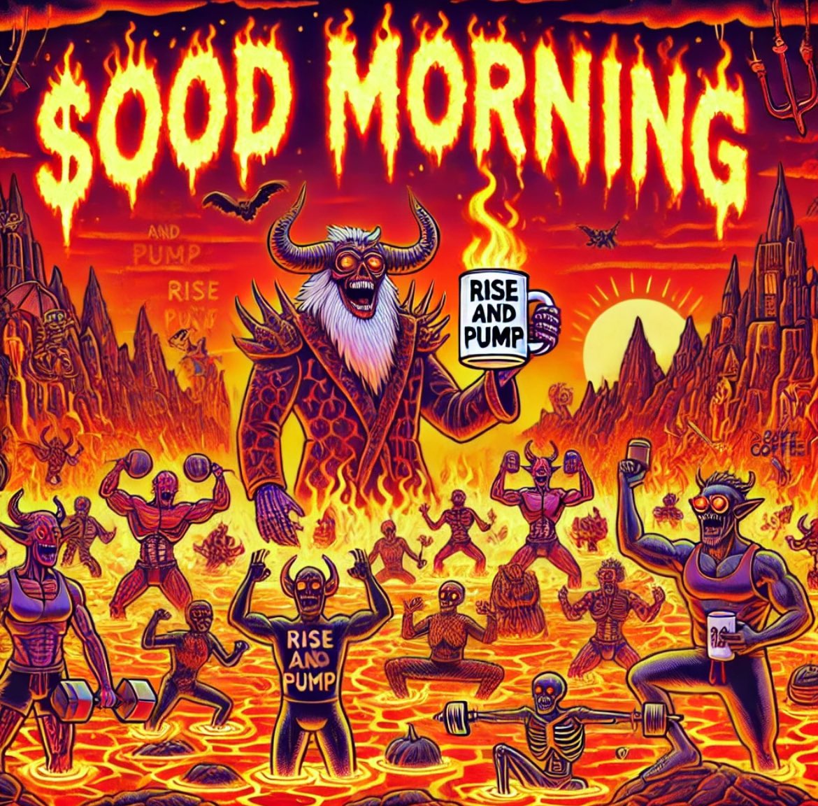pumpfunpumps's tweet photo. “GOOD MORNING X FROM THE DEPTHS OF THE PUMP PIT.
The demons already lifted. The lava’s boiling.
If you’re still asleep… $PPUMPS already left you behind.”
This ain’t coffee. This is combustion.
$PPUMPS #Solana #memecoin #cryptopump #pumpfun #degens #pumppump #basedtoken
#shitcoinseason #hellgym #lavafuel #cryptowakeup #dextools #coinmarketcap
#trendingtoken #next100x #morningmeme #cryptocult #pumpcult #whalewatch #Buying