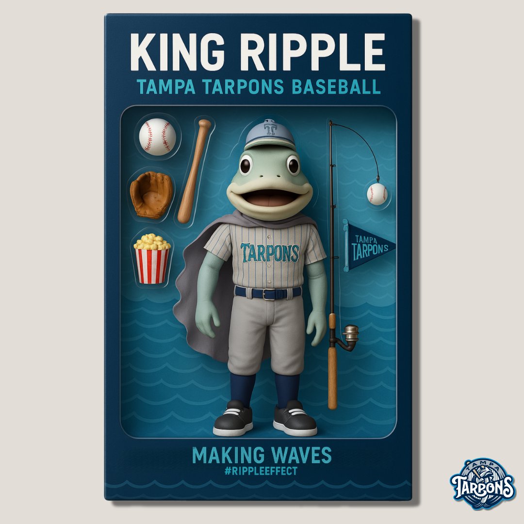 TampaTarpons's tweet photo. He’s got a glove, popcorn, and a baited fastball🎣⚾️
This King Ripple action figure Makes Waves🌊 #ActionFigureTrend
#tampatarpons #makingwaves #kingripple #rippleffect https://t.co/uCPpP3Nkd8