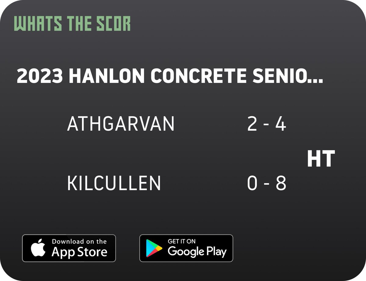 John O'Mullane (@omullanejohn) on Twitter photo Get Live Score Updates straight to your phone, download Whats The Scor. Follow us on <a href="/WhatstheScor/">Whats The ScΓ³r</a> Get Live Score Updates straight to your phone, download Whats The Scor. Follow us on <a href="/WhatstheScor/">Whats The ScΓ³r</a>