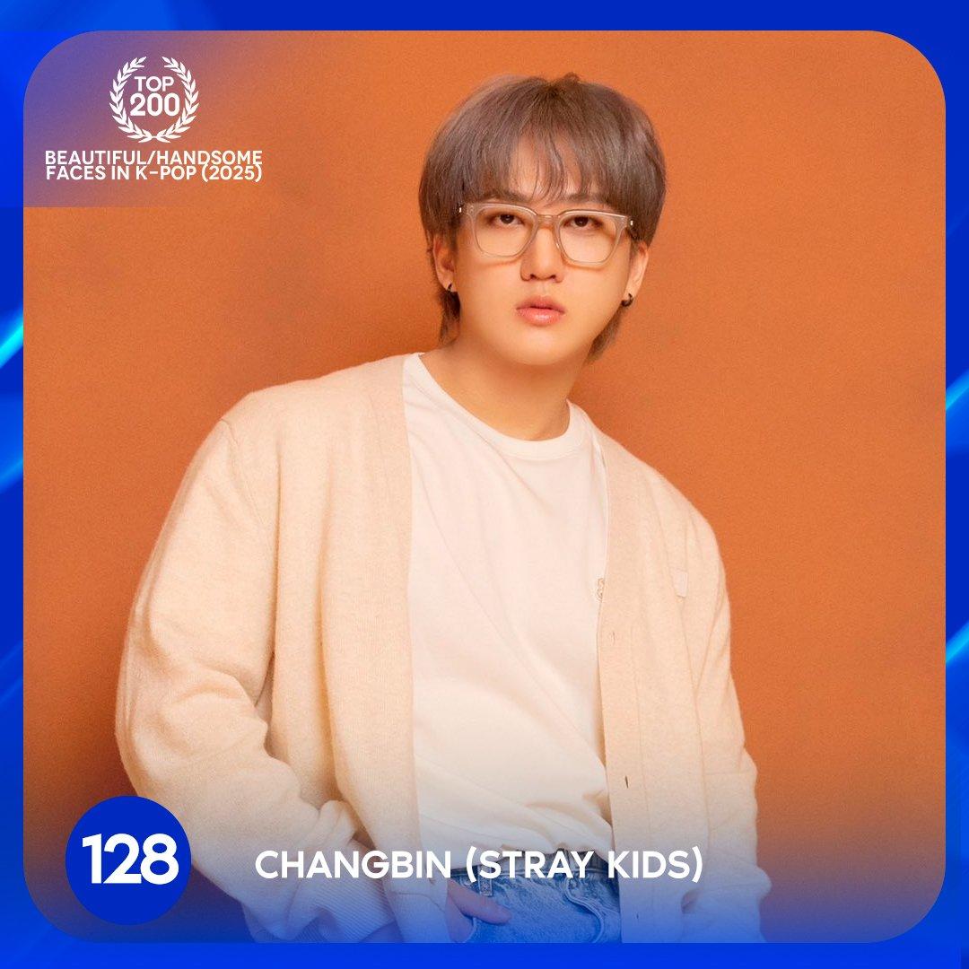 #Changbin está en el top 128 de los rostros más bellos/guapos del K-POP