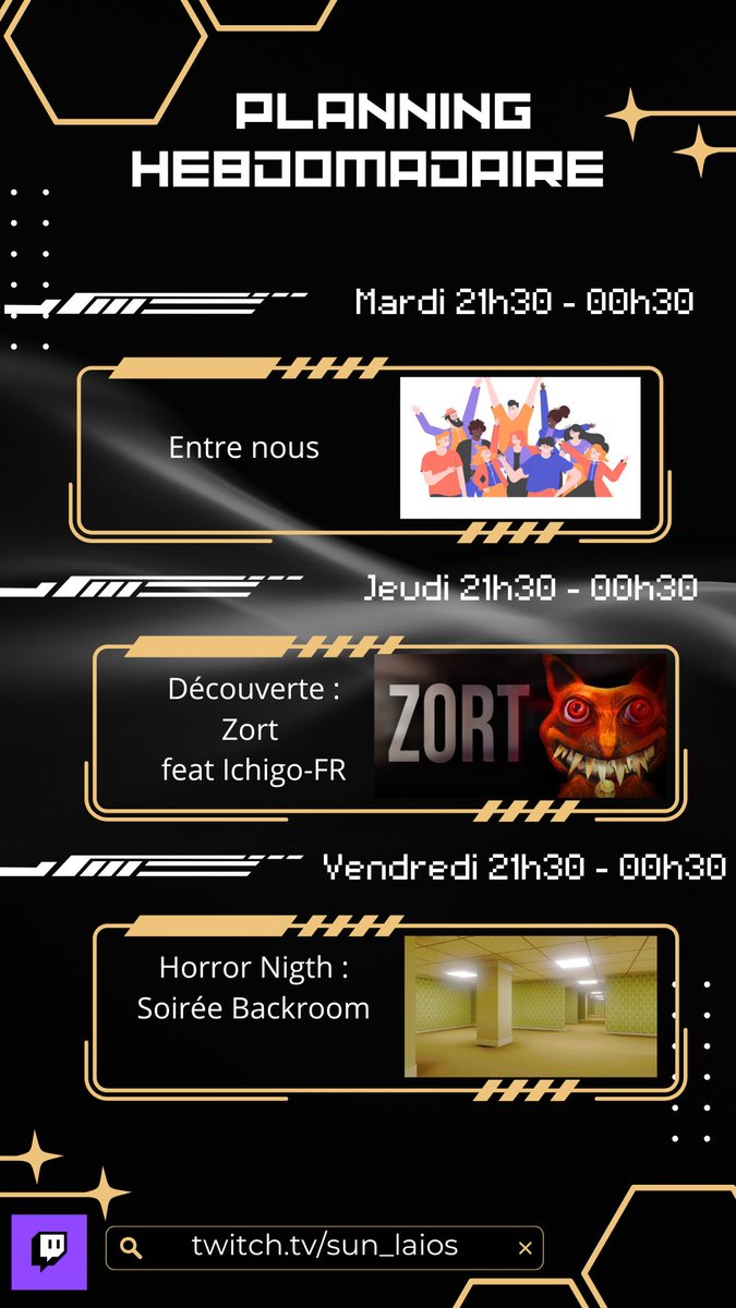 sun_laios's tweet photo. Comeback des lives les tweetos. On se voit mardi. Soyez nombreux !

#Livestream #twitch #twitchstreamer #horror #game 

https://t.co/T9nmus0Mfm https://t.co/dnL78mTLzX