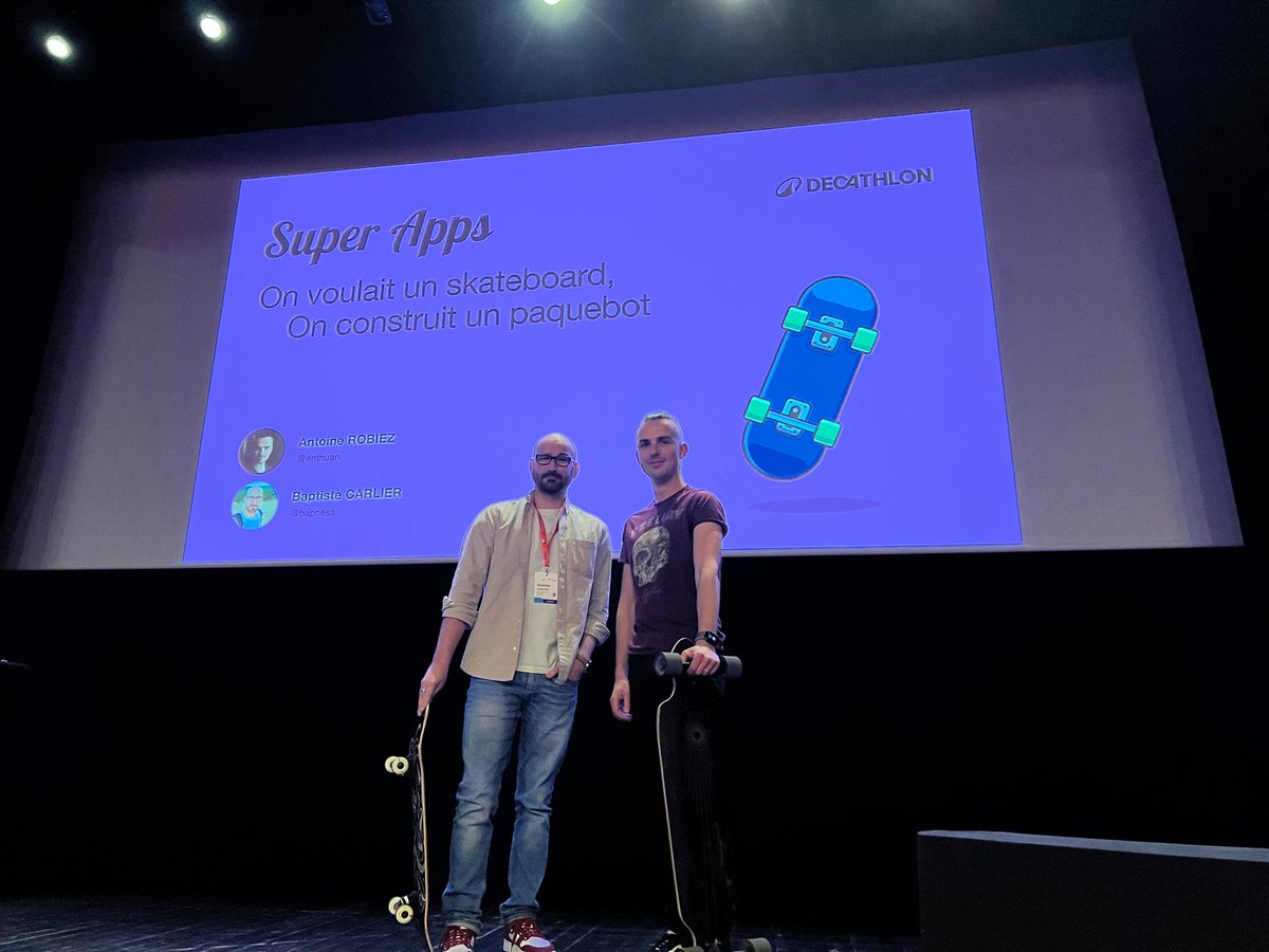 Baptiste 🌿 (@bapness) on Twitter photo Nous avons à nouveau eu la chance d'être speaker à <a href="/AndroidMakersFR/">Android Makers by droidcon 2025</a> by <a href="/droidcon/">droidcon</a> cette année avec <a href="/enthuan/">Antoine Robiez</a>. Encore une formidable aventure !
Merci aux organisateur·rice·s et à <a href="/Decathlon/">Decathlon</a> pour leur confiance et de rendre ça possible.
#AndroidMakers #AMxDC25 Nous avons à nouveau eu la chance d'être speaker à <a href="/AndroidMakersFR/">Android Makers by droidcon 2025</a> by <a href="/droidcon/">droidcon</a> cette année avec <a href="/enthuan/">Antoine Robiez</a>. Encore une formidable aventure !
Merci aux organisateur·rice·s et à <a href="/Decathlon/">Decathlon</a> pour leur confiance et de rendre ça possible.
#AndroidMakers #AMxDC25