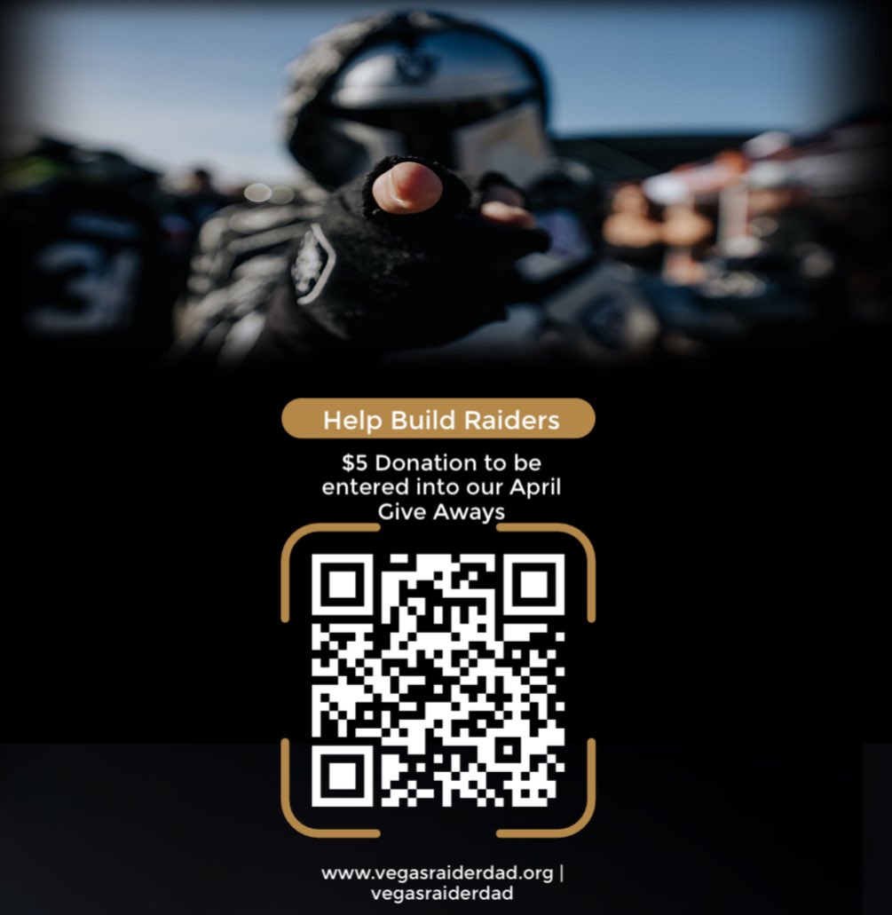 vegasraiderdad's tweet photo. Support Raider Dad for the month of April. Every supporter gets a chance to win a set of tickets to a Raiders game this season (excluding the Cowboys). 

Donate: https://t.co/us1WsMtPxu https://t.co/UvI1Uar5GQ