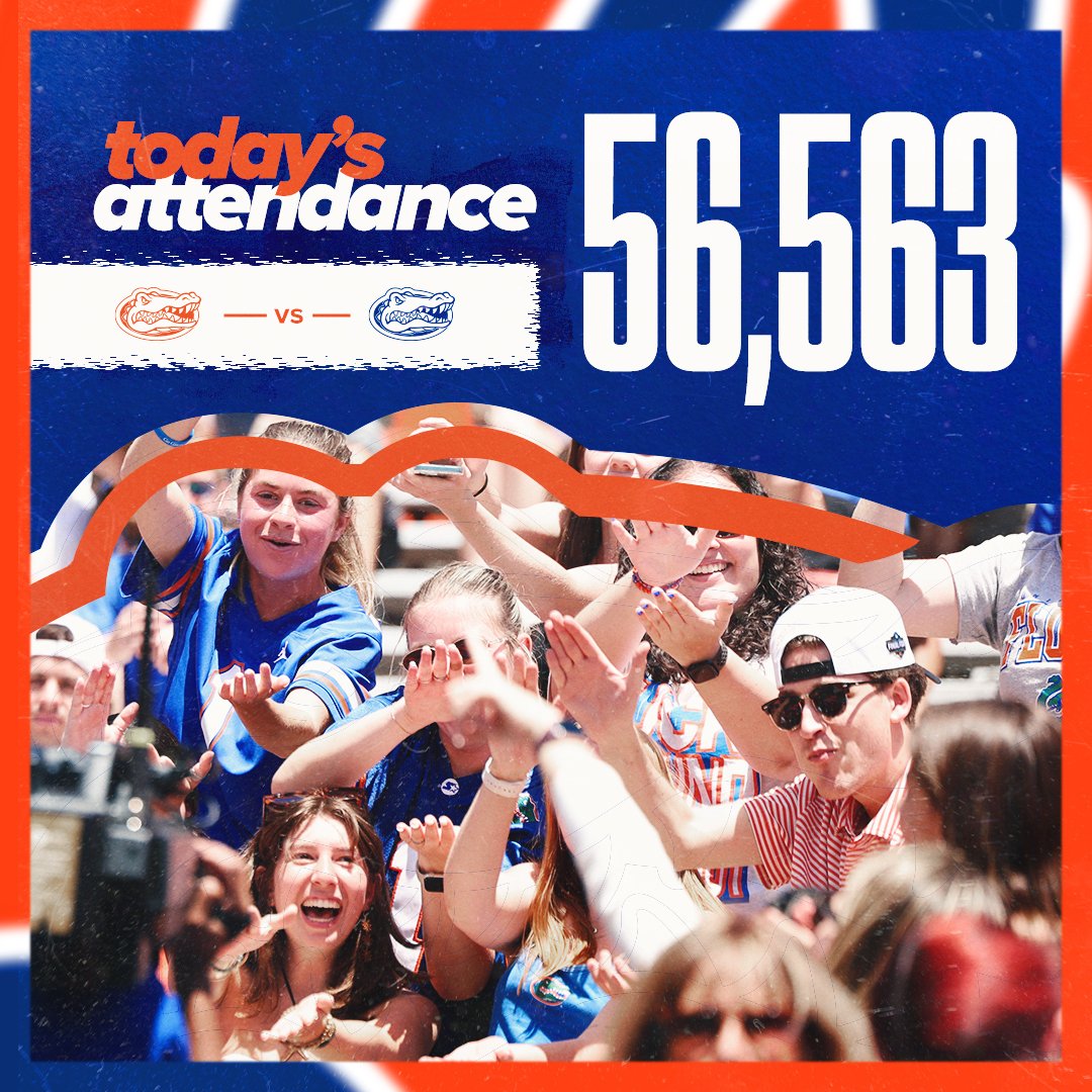 we see you Gator Nation🐊

our largest spring game since 2009👀

#GoGators