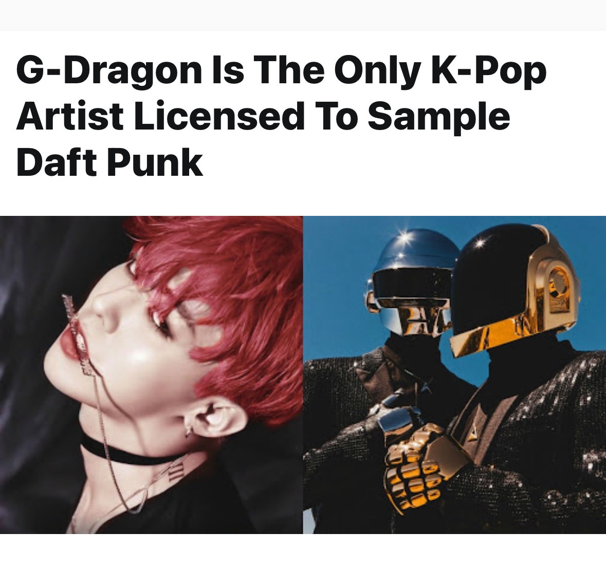 skznancybang's tweet image. As someone who has been a fan of gd for almost 15 years, who was barely on this side of the internet till a few years ago, I just found out that GD had been licensed to sample daft punk. He’s so cool bro