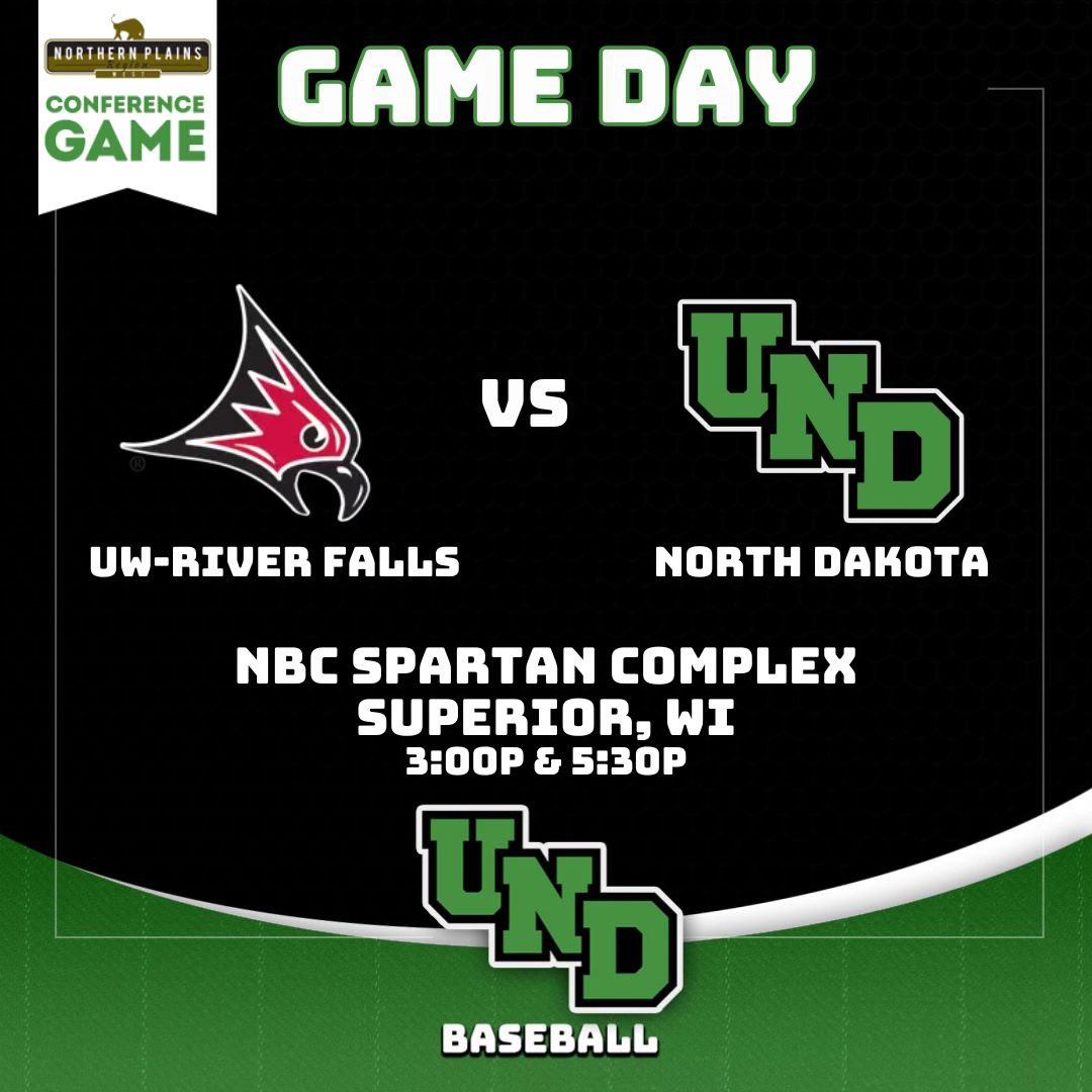 Looking to stay undefeated in the conference today with a double header vs UW- River Falls. Game 1 at 3.