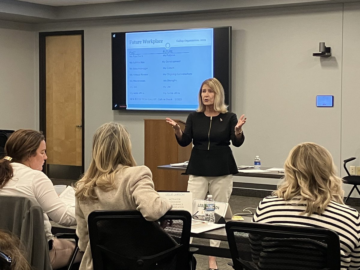 MNExcellence's tweet photo. LOVE our current presenter @penelopehegseth !! Each year she devotes her expertise to our Fellows as a #StrengthsFinder coach, helping them to discover and understand their strengths. This session focuses on them as individuals, to be effective/impactful leaders. Thank you Penny! https://t.co/ZvHGF72sjI