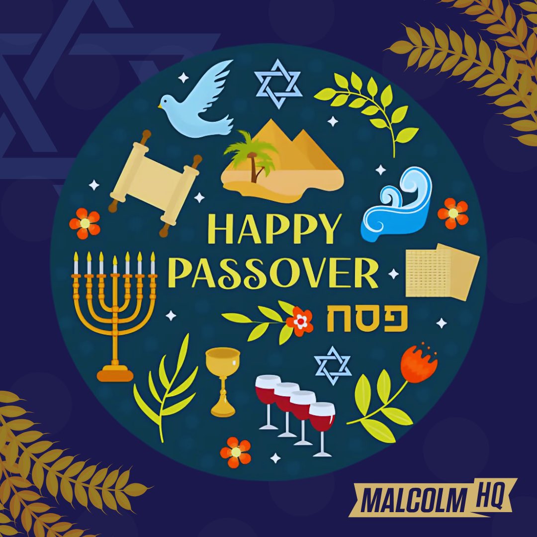 Malcolm_HQ's tweet image. Happy Passover to those celebrating! May your gatherings bring happiness, reflection, and unity with loved ones.