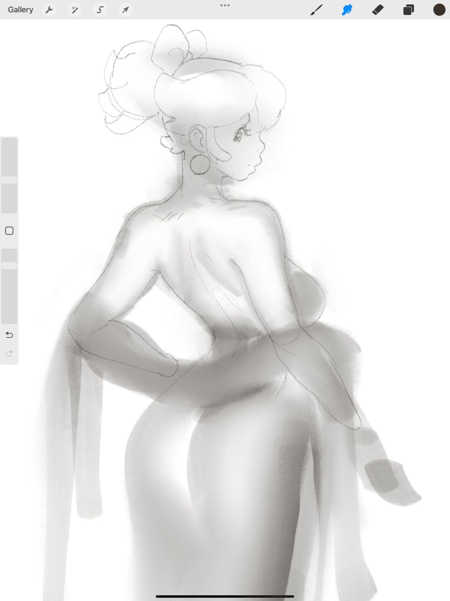 I was drawing on twitch working on this princess peach. See you all tomorrow when we continue it!