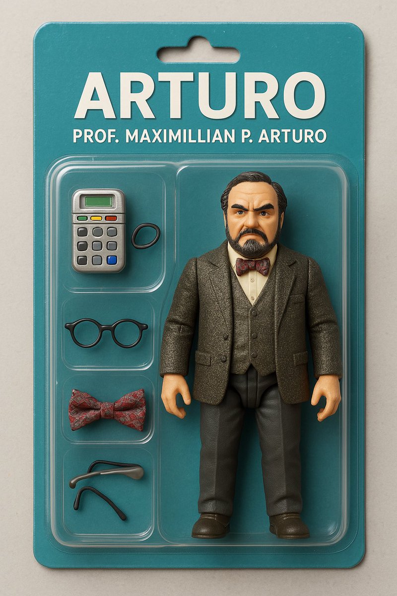 An action figure with equipment from Arturo. 😂 Made with AI. #Sliders