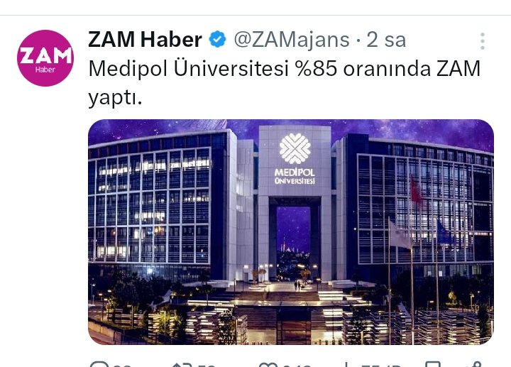 #MedipolDeZam %85 zam zam değil zulümdür. <a href="/RTErdogan/">Recep Tayyip Erdoğan</a> <a href="/memetsimsek/">Mehmet Simsek</a>  yıl sonu  enflasyon hedefiniz%29 maşalara yapılacak%29 okul zammı%85 nasıl okunur bu şartlarda