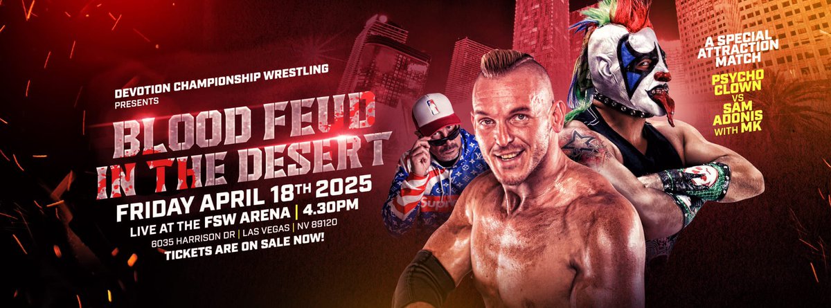 Sam Adonis (@realsamadonis) on Twitter photo I’ve wrestled <a href="/Psychooriginal/">Psycho Clown🤡</a> more times than I care to count!
Every time, we leave them wanting more!
We do it again in Vegas next Friday!
<a href="/DCWSaltLakeCity/">Devotion Wrestling</a> I’ve wrestled <a href="/Psychooriginal/">Psycho Clown🤡</a> more times than I care to count!
Every time, we leave them wanting more!
We do it again in Vegas next Friday!
<a href="/DCWSaltLakeCity/">Devotion Wrestling</a>