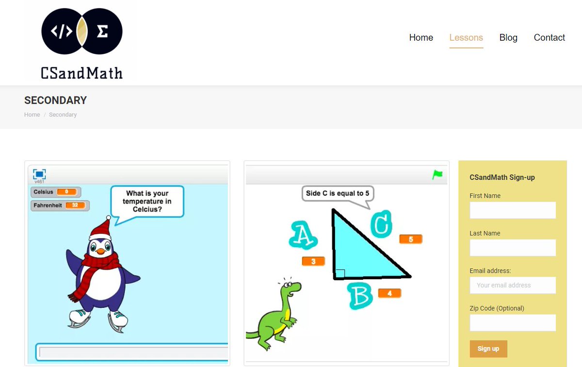 robertkaplinsky's tweet image. Trying to integrate programming into your math classroom? Check out these free resources from @ashleyanntewes and @boundsofoutmath that you can use in your elementary or secondary classroom: csandmath.org #MTBoS