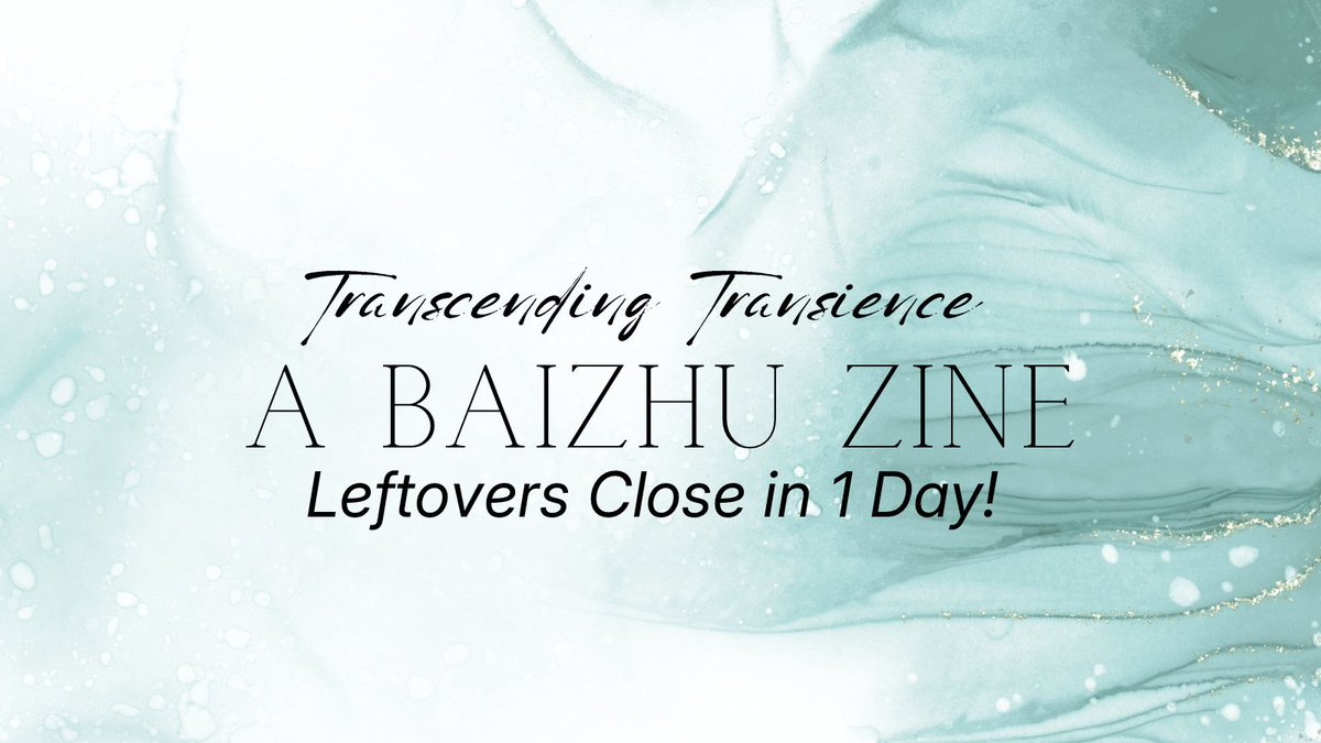 🐍Leftovers close in 1 DAY🐍

It’s the last day of our Leftover Sale!
Baizhu’s rarest ingredients are nearly gone! Don’t miss your final chance! 💚✨

🗓️March 8 - April 13, 11:59PM EST
🛒transcendingtransience.bigcartel.com
