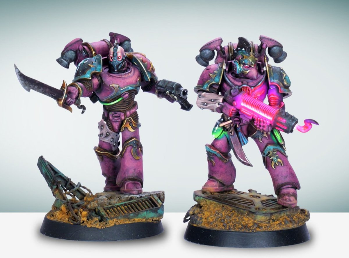 Trovarion's tweet photo. Uploaded a new video on my youtube - painted up some slaanesh in my grimdark approach...

https://t.co/T5TMbhUQVl

#emperorschildren #warhammer #warhammer40k #gamesworkshop https://t.co/KQT8l60Puz