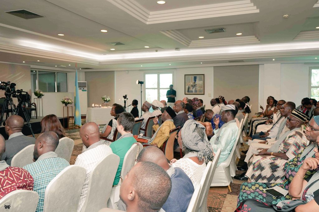 RwandainGhana's tweet photo. In Cotonou, Benin, over 150 Rwandans and friends of Rwanda convened for a commemorative symposium on the 1994 Genocide against the Tutsi where they reflected on the history that made an atrocity of such grave magnitude possible. https://t.co/HnOr9d18Ui