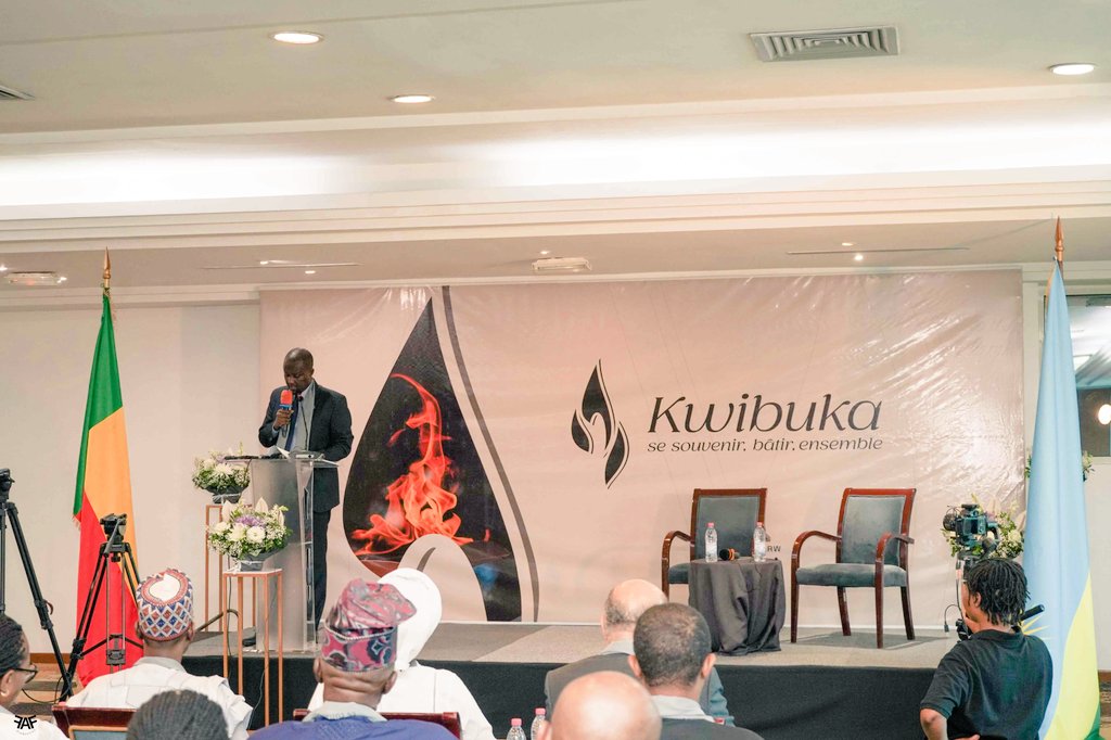 RwandainGhana's tweet photo. Amb. Franck Armel AFOUKOU, SG of the @BeninDiplomatie paid tribute to the over a million people killed and commended Rwanda's recovery post-genocide, calling on all nations, especially African, to draw lessons to prioritise unity over hate and discrimination. https://t.co/7t77GG2MjQ