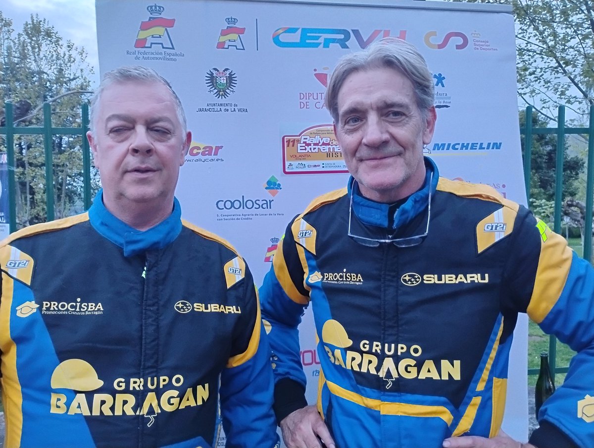 cerh_rfeda's tweet photo. Terminada la competición de #velocidad en el #rallyeextremadurahistorico, segunda prueba del #CERVH 2025, con victoria absoluta y en #Pre92 para Santi Barragán y Francisco Yusto. En #Pre2000 se han impuesto Antonio Sainz y Víctor Ferrero y en #Pre81 Joan Riberas y Jaume García. https://t.co/JvQzOi1mIk