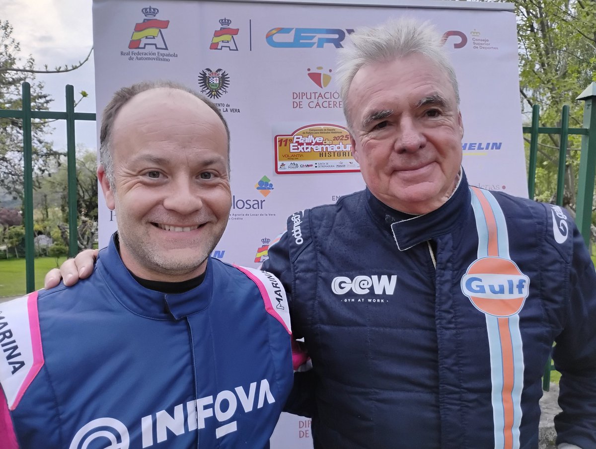 cerh_rfeda's tweet photo. Terminada la competición de #velocidad en el #rallyeextremadurahistorico, segunda prueba del #CERVH 2025, con victoria absoluta y en #Pre92 para Santi Barragán y Francisco Yusto. En #Pre2000 se han impuesto Antonio Sainz y Víctor Ferrero y en #Pre81 Joan Riberas y Jaume García. https://t.co/JvQzOi1mIk