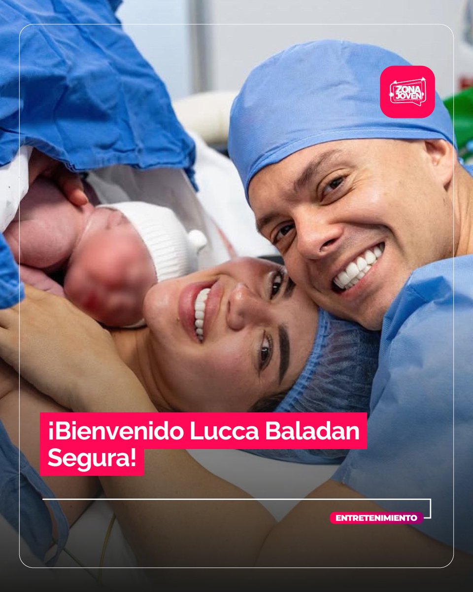 ZonaJovenCol's tweet photo. #tendencia | ¡BIENVENIDO, LUCCA! La creadora de contenido #lasegura dio a luz a su primer bebé con su pareja #ignaciobaladan.

Según informó la revisa @peopleenespanol “es un niño hermoso y sano que pesó 8.56 libras/ 3.45 kg 🩵”. https://t.co/r6QyI8IDRx