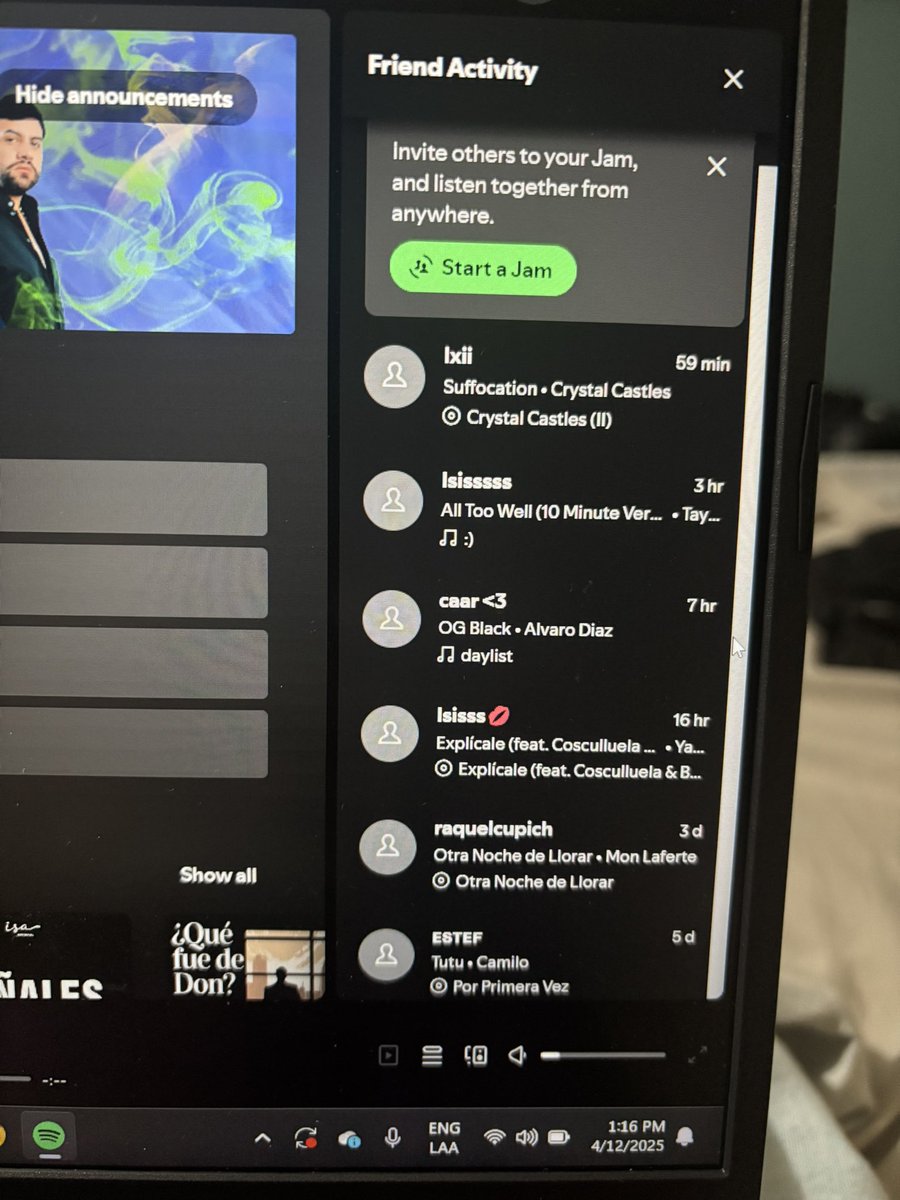 Nunca olviden que los espío