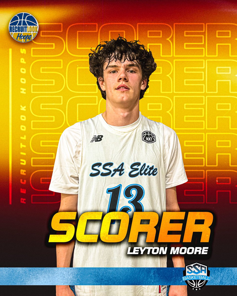 2028 | Leyton Moore | #RLHoops

⭐️Lengthy wing prospect that plays a really smooth game scoring from all 3 levels
⭐️A zone buster throughout the game hitting kick out 3s &amp; flashing to the weak side
⭐️Finished multiple &amp; 1 opportunities in transition absorbing &amp; scoring through