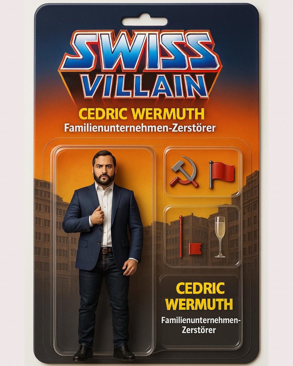 Junge SVP Schweiz (@jungesvp) on Twitter photo 🧢💸 Make Switzerland Poor Again?
⛔️✋🏻 Die Enteignungs-Initiative der JUSO zerstört Schweizer Familienunternehmen!
<a href="/juso_nein/">Spekustopp-Nein!</a>
#actionfigur #trend #ki #erbschaftsteuer 🧢💸 Make Switzerland Poor Again?
⛔️✋🏻 Die Enteignungs-Initiative der JUSO zerstört Schweizer Familienunternehmen!
<a href="/juso_nein/">Spekustopp-Nein!</a>
#actionfigur #trend #ki #erbschaftsteuer