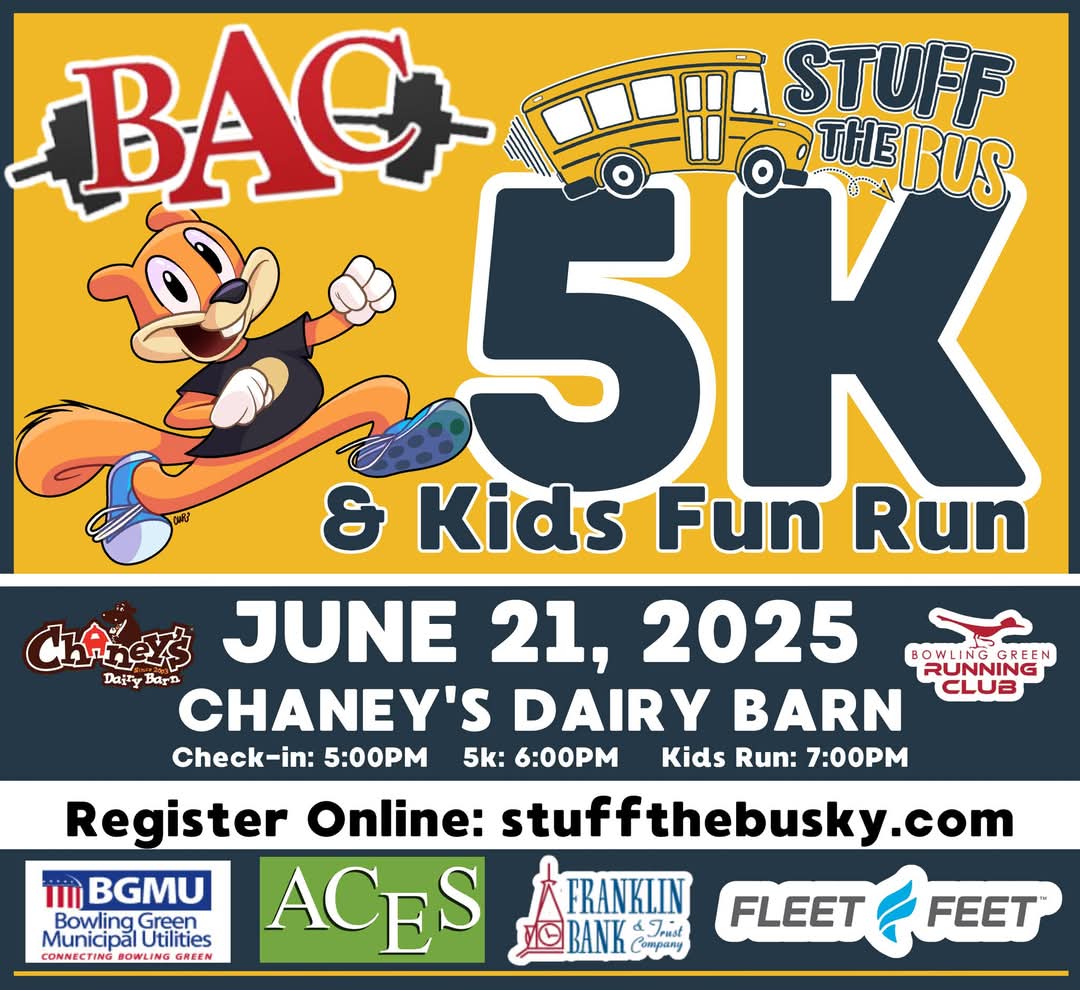 bg26.2 (@bg262) on Twitter photo If your summer time doesn't include these 2 races, you're doing it wrong.
🐇 <a href="/JackrabbitJog5K/">Jackrabbit Jog 5K</a> benefitting <a href="/PKDFoundation/">PKD Foundation</a> is running Monday, 5/26 at Kereiakes Park
🐿️ <a href="/StuffTheBusSOKY/">Stuff The Bus Foundation of SOKY</a> 5k & Kids Fun Run benefitting STB of SOKY is running Saturday, 6/21 at <a href="/chaneysdairy/">Chaney's Dairy Barn</a>
#bg262 If your summer time doesn't include these 2 races, you're doing it wrong.
🐇 <a href="/JackrabbitJog5K/">Jackrabbit Jog 5K</a> benefitting <a href="/PKDFoundation/">PKD Foundation</a> is running Monday, 5/26 at Kereiakes Park
🐿️ <a href="/StuffTheBusSOKY/">Stuff The Bus Foundation of SOKY</a> 5k & Kids Fun Run benefitting STB of SOKY is running Saturday, 6/21 at <a href="/chaneysdairy/">Chaney's Dairy Barn</a>
#bg262