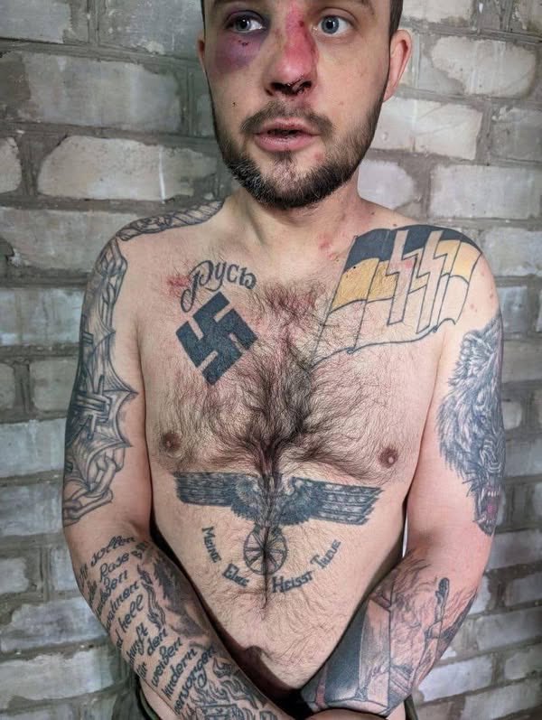 A captured Russian occupier from the 1st Kantemirov Tank Regiment.
He was captured by the guys from the 25th Brigade near Kupyansk.
And then Putin tells Tucker Carlson for two hours that he is fighting in Ukraine with the Nazis…. 
Said Ismagilov
2024