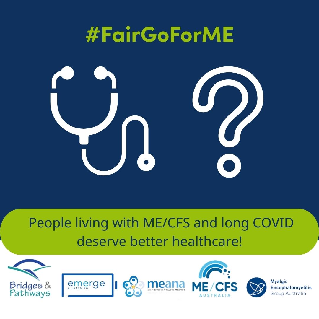 ME Group Australia (Rachel) (@megroupaust) on Twitter photo Many doctors don’t understand #MyalgicEncephalomyelitis, #MEcfs & #longCOVID, leading to misdiagnosis & mistreatment. Tag your local #AusPol #AusVotes2025 candidates today & demand real change! Remind them we want a #FairGoForME!
<a href="/EmergeAus/">Emerge Australia</a> <a href="/mecfsaustralia/">ME/CFS Australia</a> <a href="/MEAdvNetAu/">ME Advocacy Network Australia (MEANA)</a> Many doctors don’t understand #MyalgicEncephalomyelitis, #MEcfs & #longCOVID, leading to misdiagnosis & mistreatment. Tag your local #AusPol #AusVotes2025 candidates today & demand real change! Remind them we want a #FairGoForME!
<a href="/EmergeAus/">Emerge Australia</a> <a href="/mecfsaustralia/">ME/CFS Australia</a> <a href="/MEAdvNetAu/">ME Advocacy Network Australia (MEANA)</a>